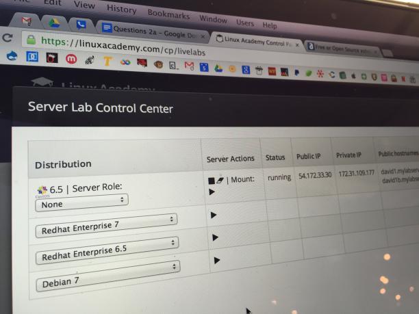 Linux Academy Server Control Lab