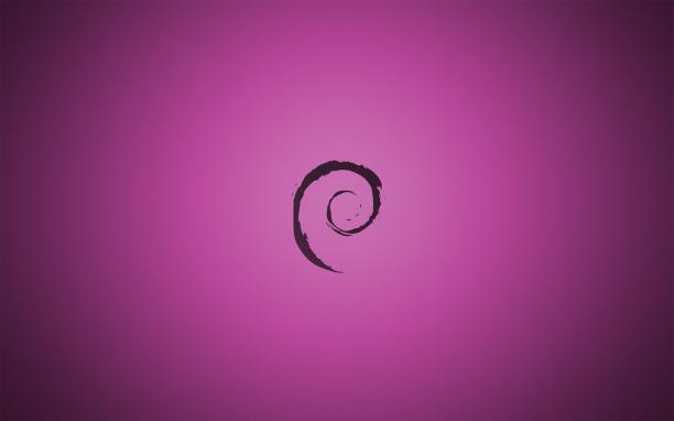 Debian Purple Wallpaper