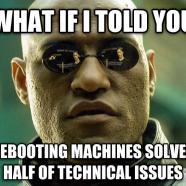 Rebooting Machines Solves Tech Issues