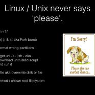 Linux / Unix Never