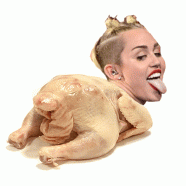 Miley Cyrus Turking GIF