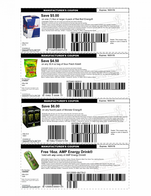 Snack Food Coupons