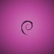 Debian Purple Wallpaper