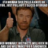 If a Women Pulls a Knife