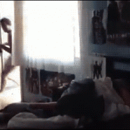 Chainsaw in Bed GIF